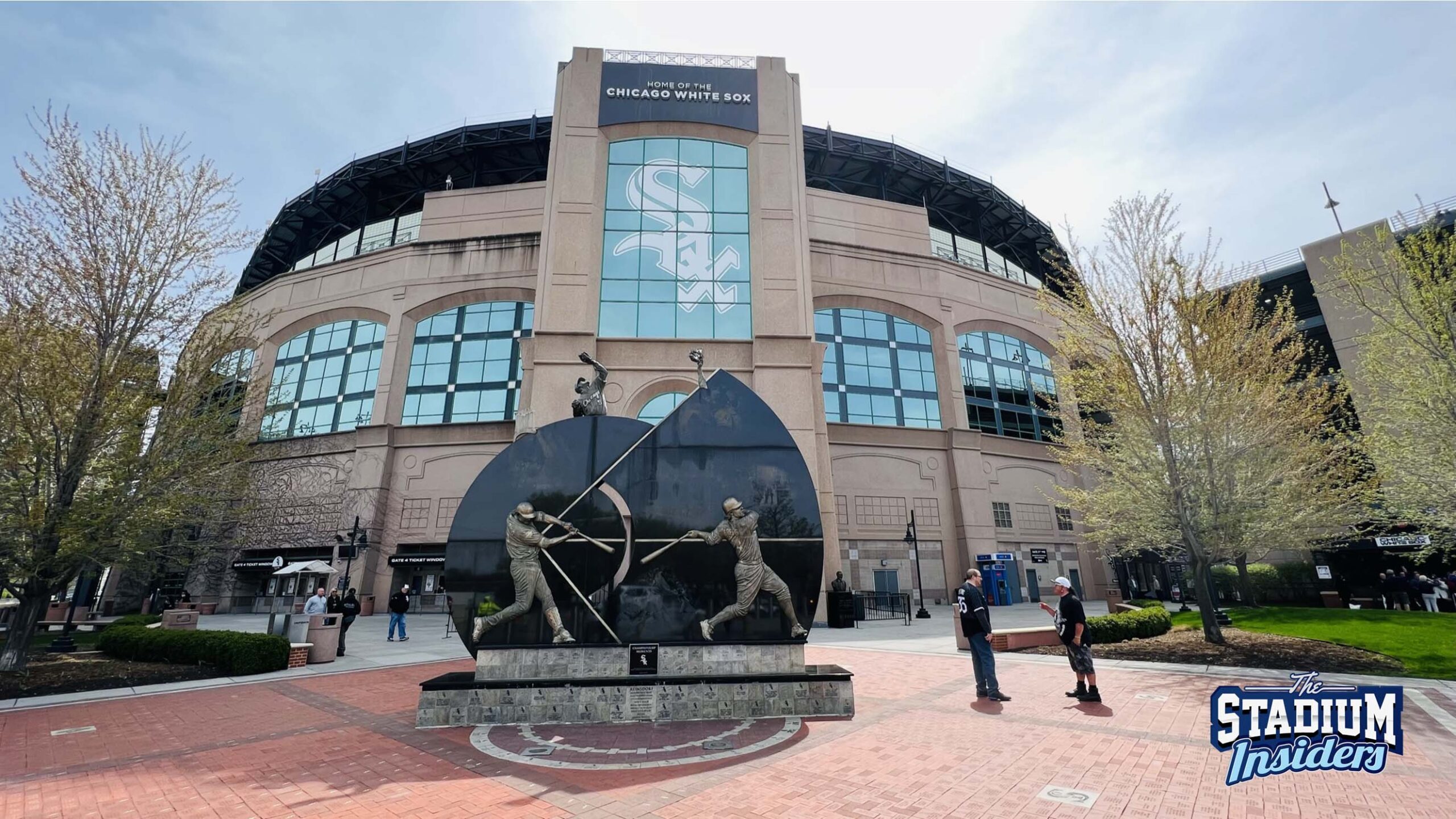 Championship Plaza and the exterior of Guaranteed Rate Field