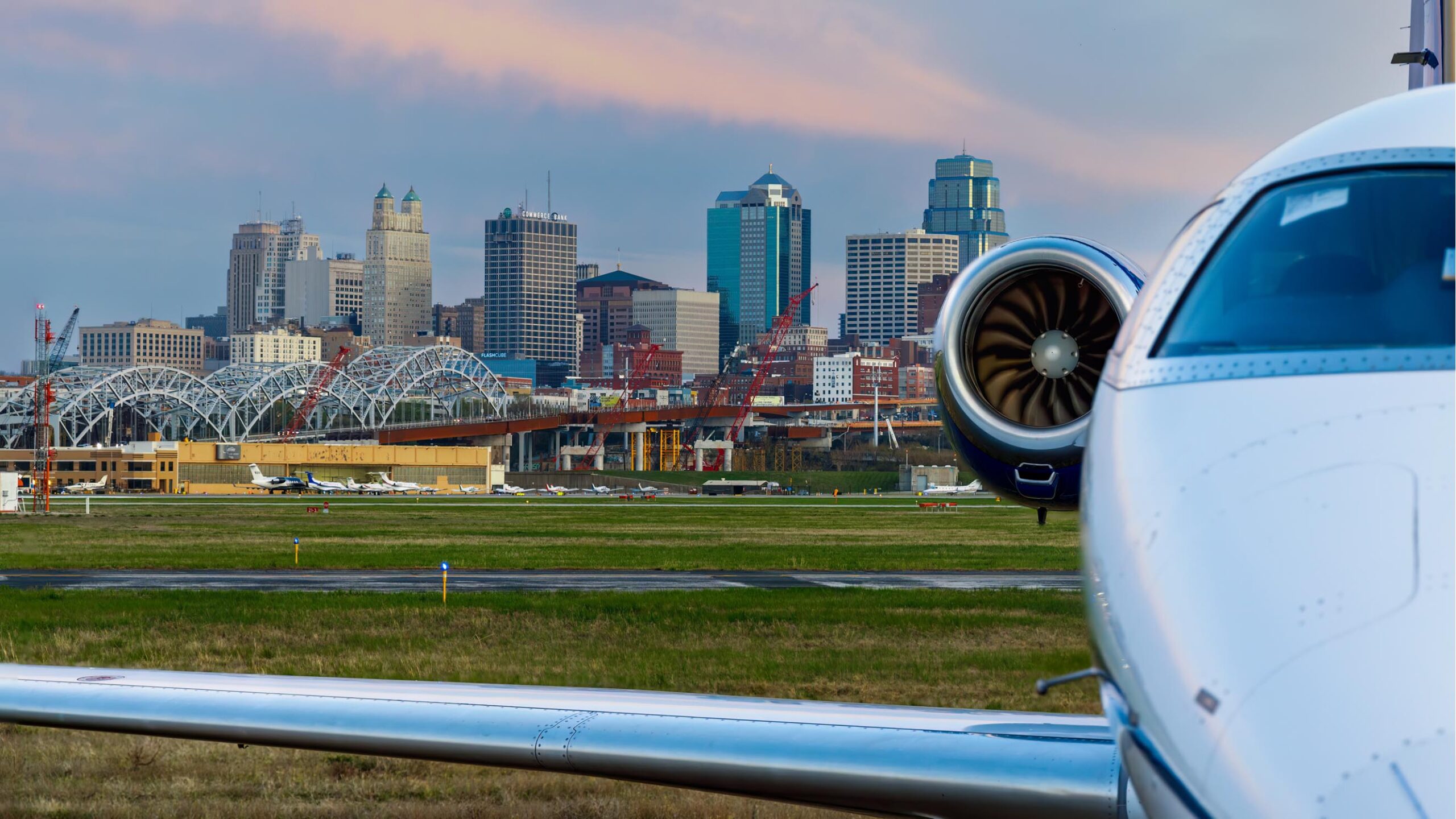 View of Kansas City from MCI airport