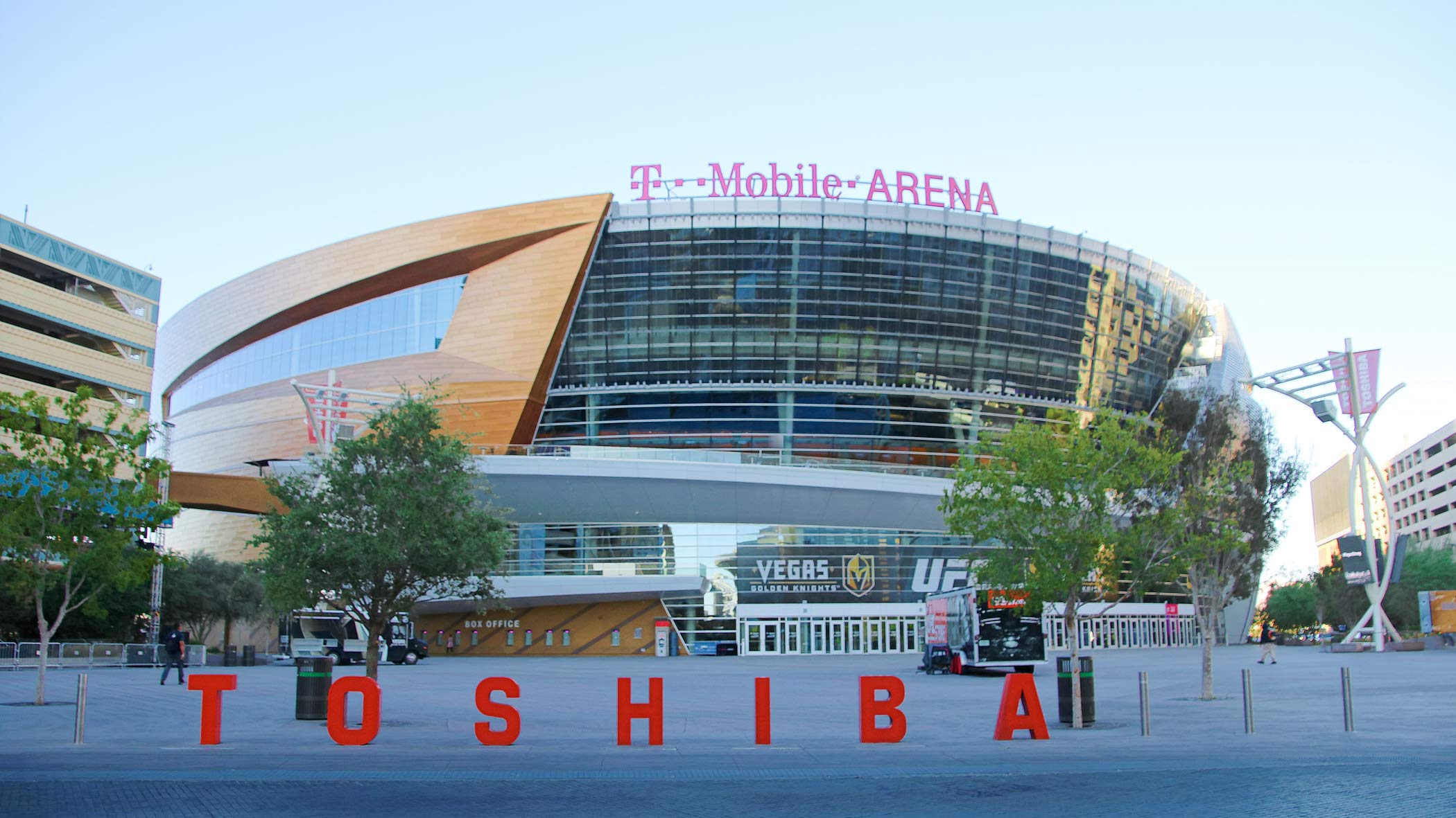 Exterior photo of T-Mobile Arena in Las Vegas