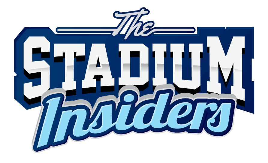 A cartoon style text logo that says "The Stadium Insiders"