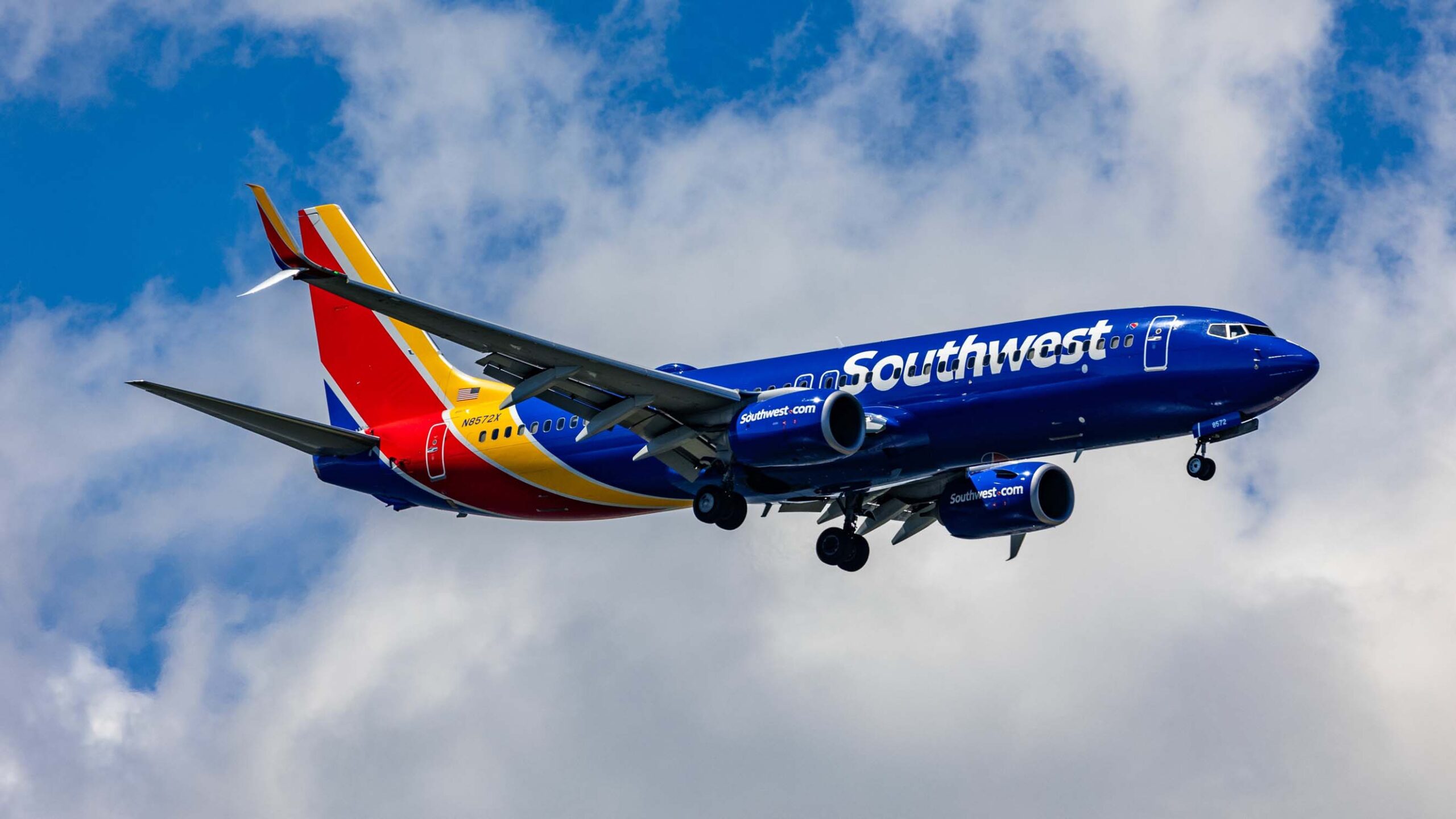 Southwest Airlines Boeing 737 Plane During Flight