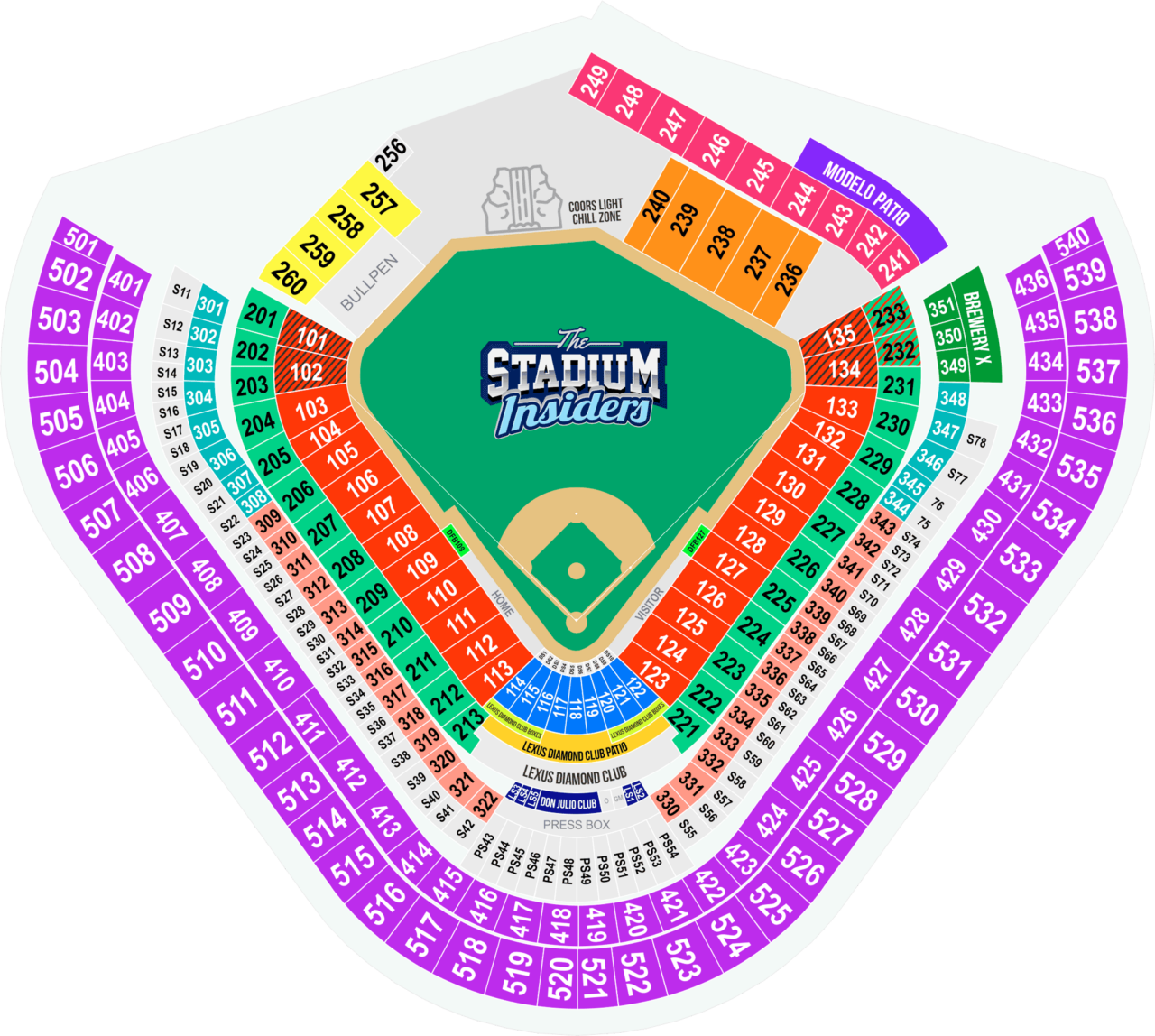 Los angeles angels seating chart the stadium insiders