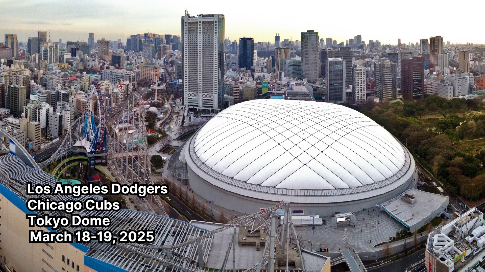 Cubs and Dodgers to open the 2025 season at the Tokyo Dome