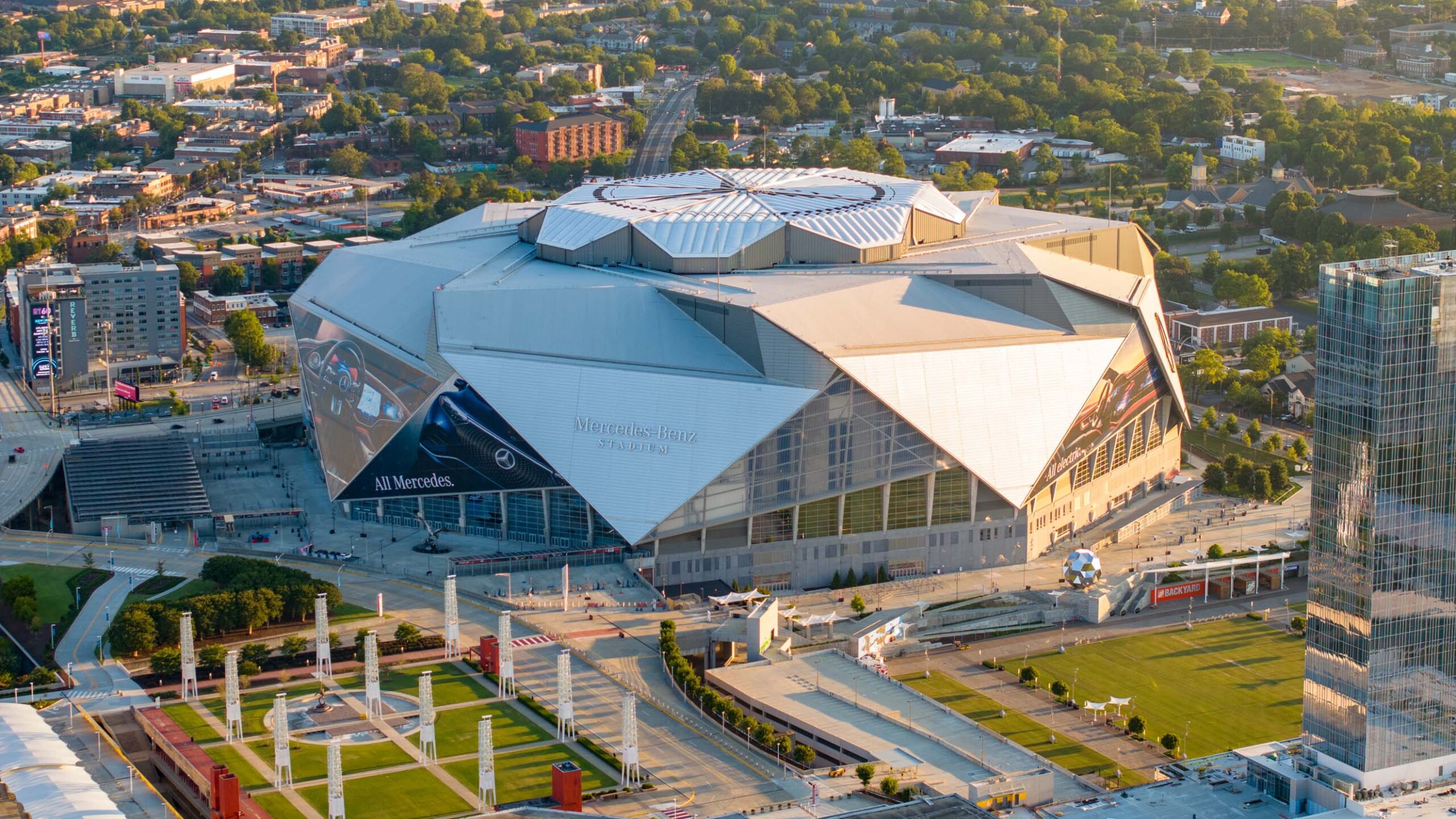 The Mercedes Benz Stadium in Atlanta is set to host Super Bowl LXII