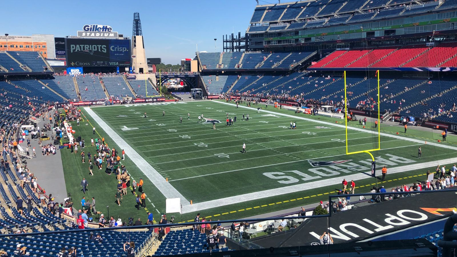 Gillette Stadium during the day